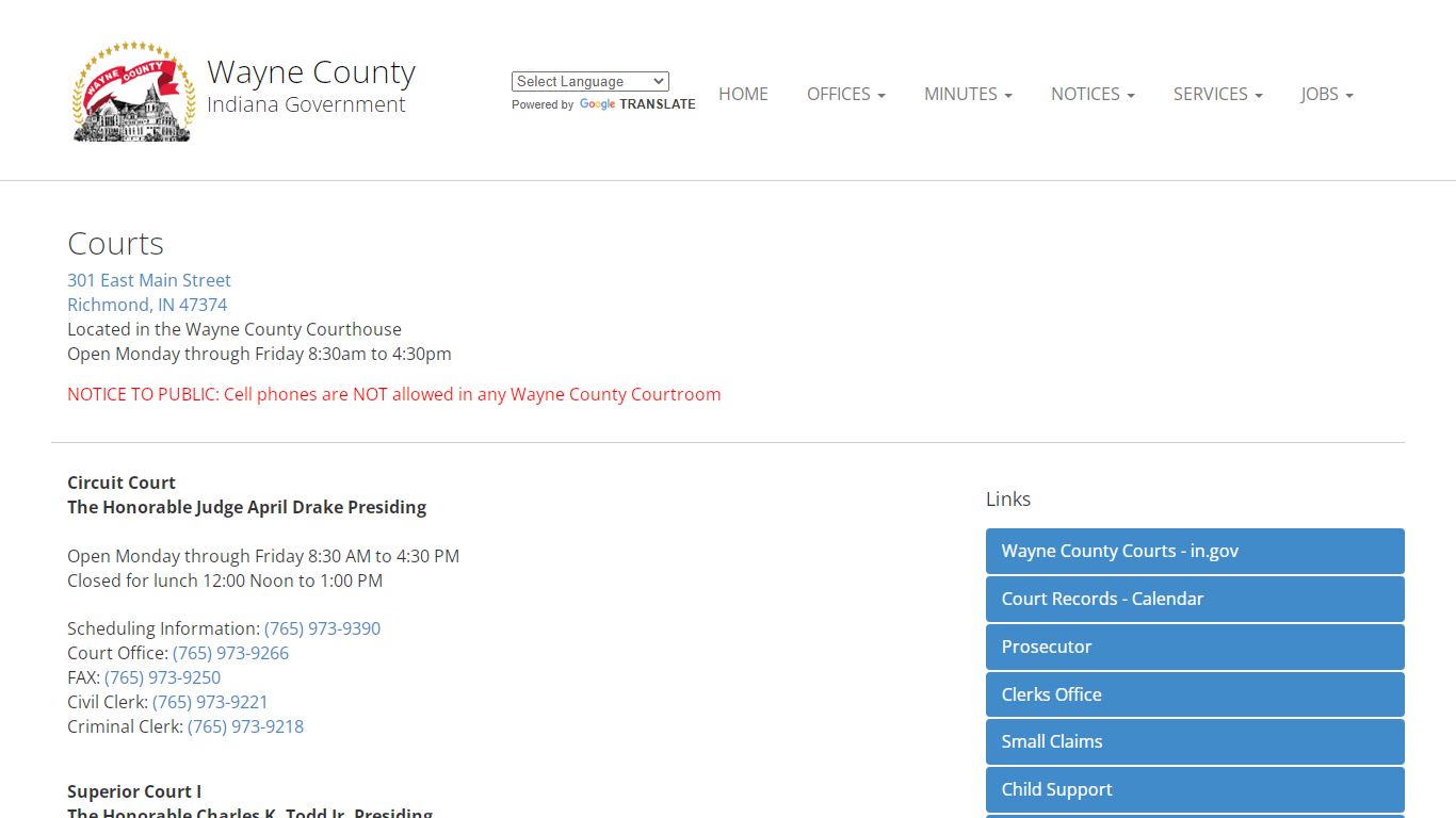 Courts - Wayne County Indiana Government